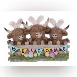 Cute Highland Cow Welcome Sign